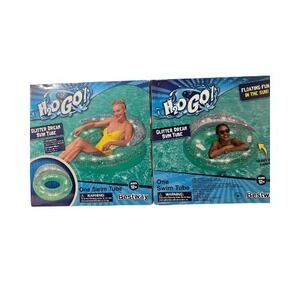 H2OGo Glitter Dream Swim Tube  Ages 12+ (New) with Back Support! LOT of 2
